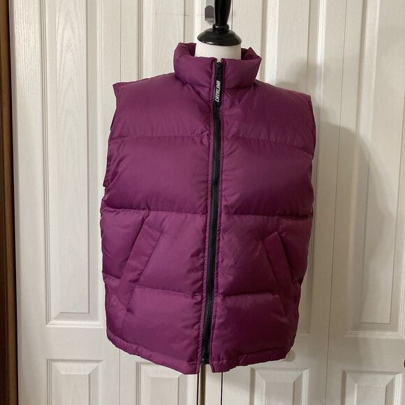 Down Puffer Vest Quilted Sz Large Full Front Zipper Collared Catalina Outerwear - Picture 7 of 15